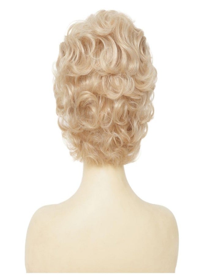 Dai Cloud Short Blonde Curly Wigs for Women Synthetic Natural Looking Daily Party Halloween Wig for White Women - Image 5